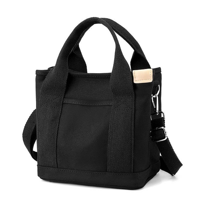 Large canvas organizer bag with compartments &amp; wide straps | Fits 13-inch laptop | Only 400 g, washable | 5 colors