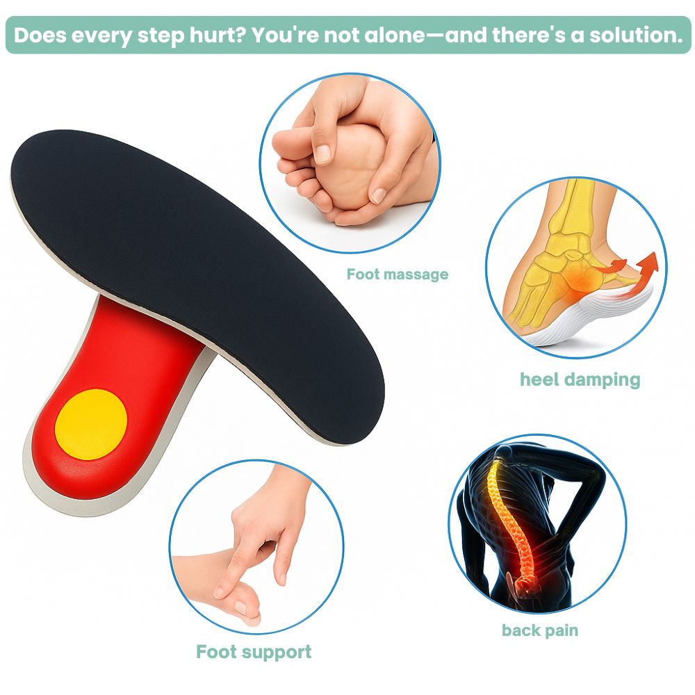 ArchEase™ - orthopädische Einlegesohle zur Unterstützung des Fußgewölbes (1+1 GRATIS – 2 Paare)