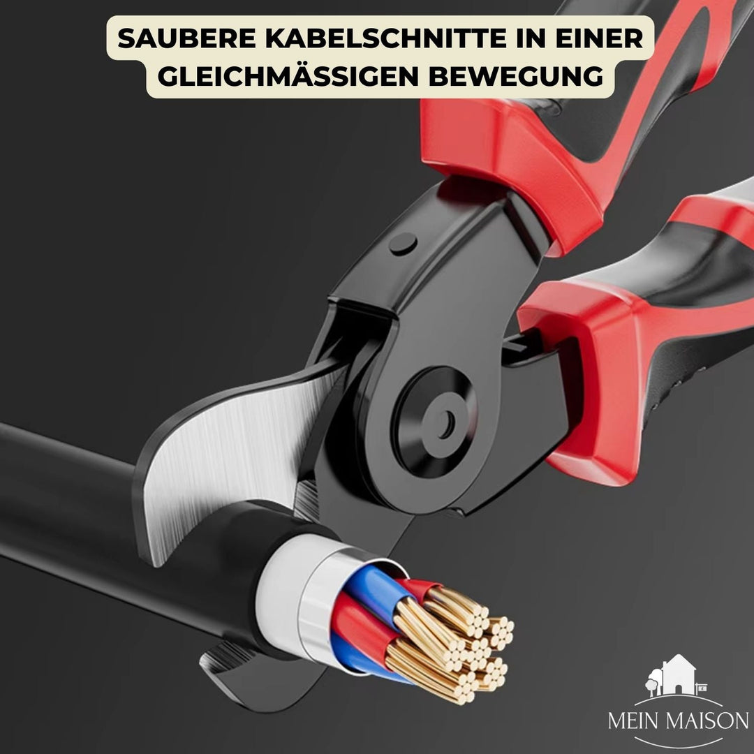 5-in-1 Multifunktionszange aus Werkzeugstahl | Schnellwechsel-Aufsätze | Schneiden, Crimpen, Biegen, Klemmen &amp; Schrauben