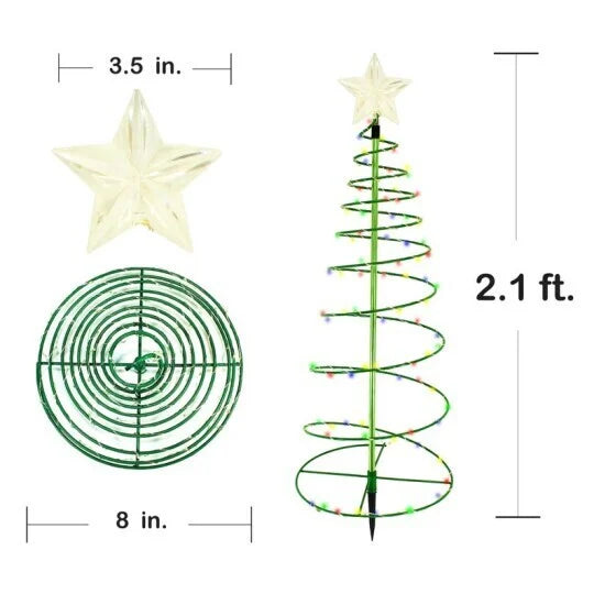 50% DISCOUNT | ShineTree™ - Solar LED metal Christmas tree with string lights [Last day discount]