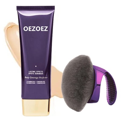 Complexion perfecter for body &amp; face | 24h coverage waterproof, sweatproof &amp; smudge-proof | Conceals scars/veins/tattoos | 6 shades