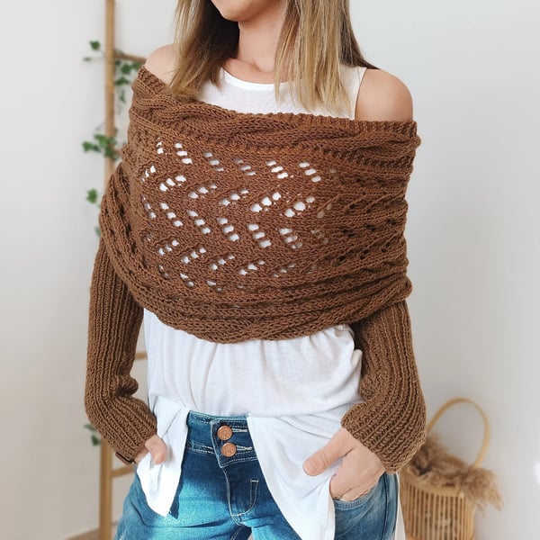 Damen Komfortschal im Lagen-Look | Weich &amp; elegant für Alltag &amp; Büro | Vielseitig tragbar, ideal für Übergang &amp; Winter