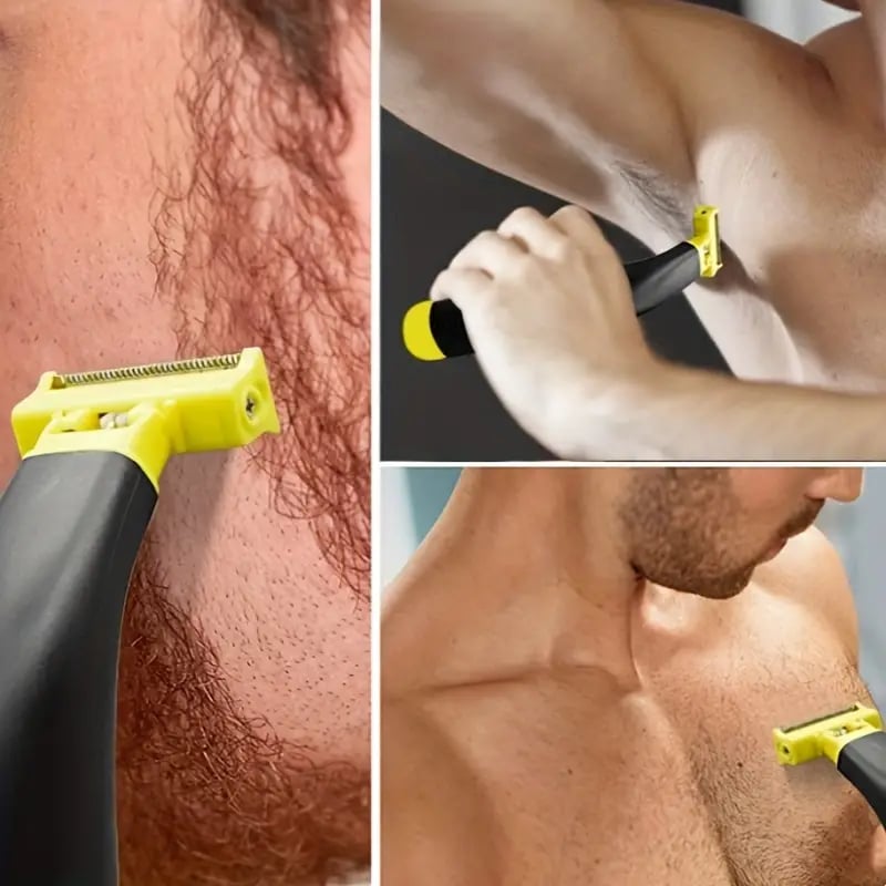 Rasoio elettrico uomo bagnato e asciutto | Rifinitore con 4 testine (1–6 mm) | 60 min di autonomia, USB, lame lavabili