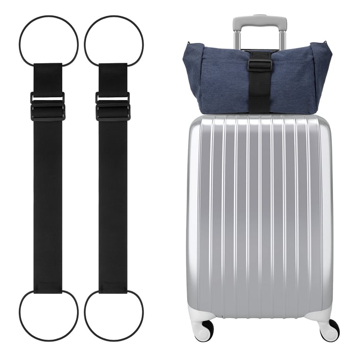 Luggage strap for suitcase – anti-slip strap to secure bags | Adjustable, ultra-light &amp; compact | Ready in seconds