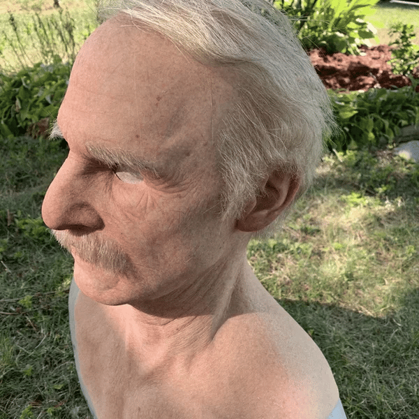 HorrorFace™ Realistinen Halloween-mask | Pehmeä lateksi | Liikkuva suu | Hengittävä ja käsintehty