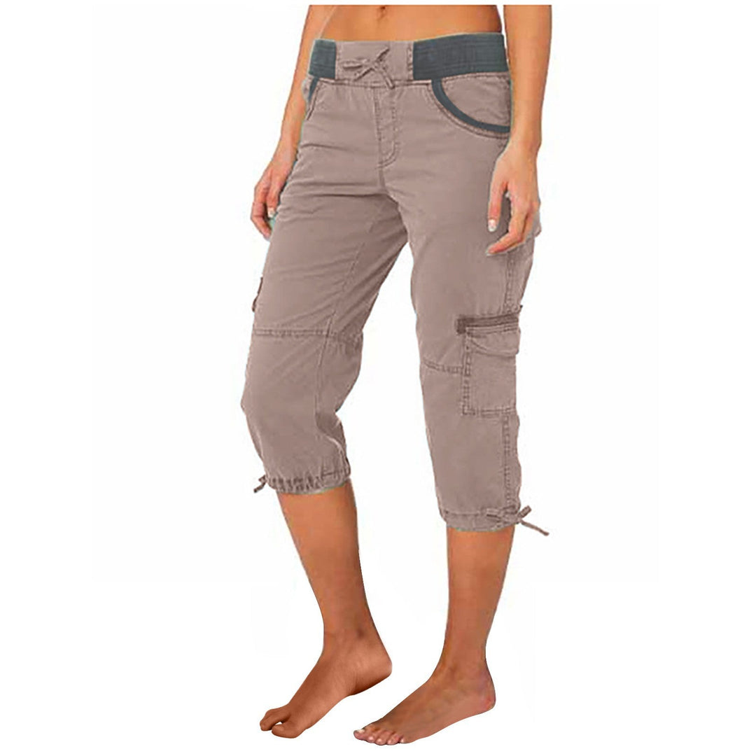 Damen Weitbein-Hose | A-Linien Hose aus Baumwolle mit verstellbarer Taille und lockerer Passform