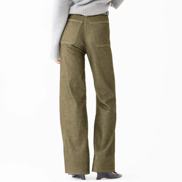 Damen High-Waist Schlaghose aus Stretch-Denim | Figurformend &amp; Beinverlängernd | Weites Bein in Petite, Regular &amp; Tall