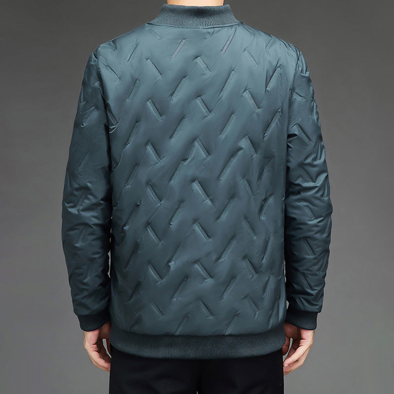 Herren Winterjacke | Warme Freizeitjacke mit Stehkragen, gefüttertem Innenfutter und versteckten Taschen