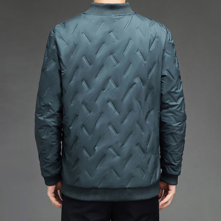 Herren Winterjacke | Warme Freizeitjacke mit Stehkragen, gefüttertem Innenfutter und versteckten Taschen