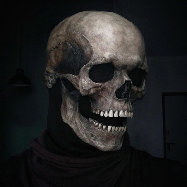 DeathVeil™ masque crâne — Effraie chaque pièce avec un réalisme incomparable et un confort toute la nuit