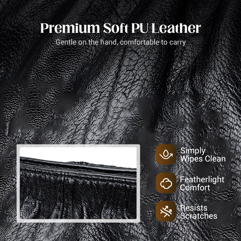 Damen Umhängetasche | Elegante Schultertasche aus PU mit Reißverschlussfächern
