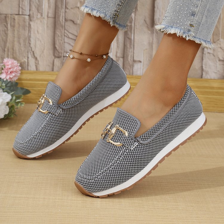 Damen Canvas Sneaker | Atmungsaktive Low Top Freizeitschuhe mit flacher Sohle für Alltag und Freizeit