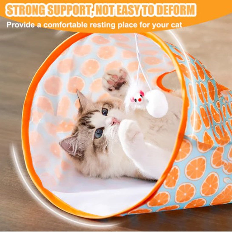 Divertimento infinito Borsa tunnel portatile per gatti