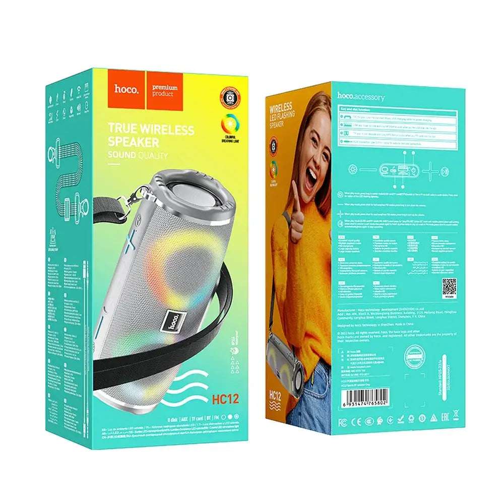 Bluetooth Lautsprecher | Kabelloser kompakter Speaker mit bis zu 6 Std. Akkulaufzeit und Mikrofon