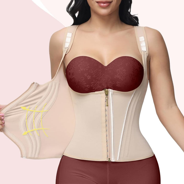 Damen Shapewear Korsett Body | Figurformender Body Shaper mit Starker Unterstützung | Atmungsaktiv &amp; Komfortabel
