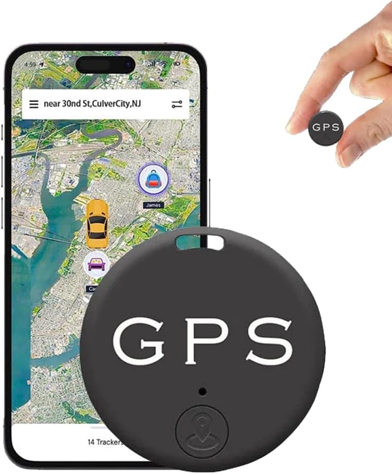 Mini GPS Tracker | Magnetischer GPS-Tracker mit Echtzeit-Ortung per App, GSM 2G und bis zu 5 Tagen Standby für Fahrzeuge