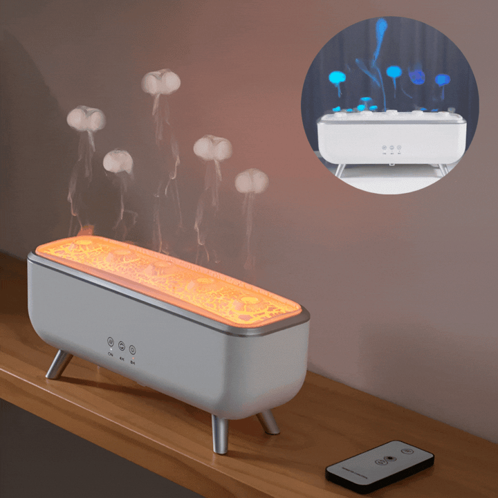 Aroma Diffuser | Ultraschall-Luftbefeuchter mit Quallen-Nebeleffekt, zwei Modi und 300-ml-Wassertank