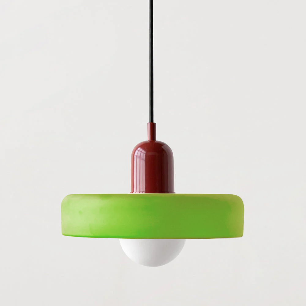 Pendant lamp made of metal &amp; glass with stained glass look | Ø25/Ø35 cm, G9 socket | Adjustable suspension | Crystal look
