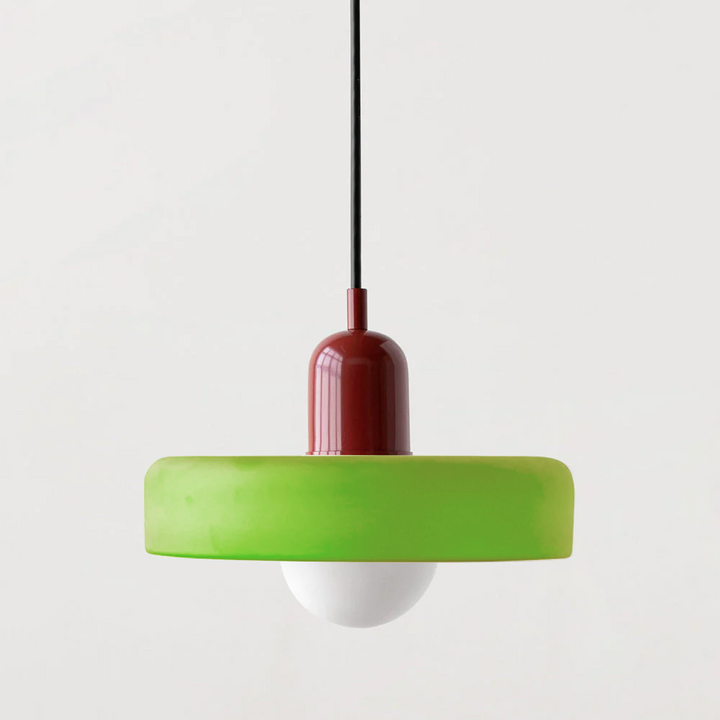 Pendant lamp made of metal &amp; glass with stained glass look | Ø25/Ø35 cm, G9 socket | Adjustable suspension | Crystal look
