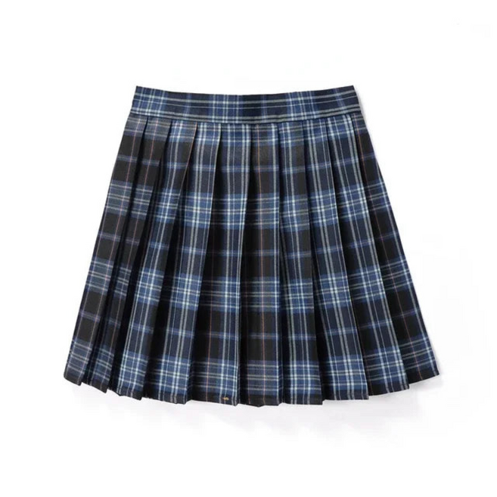 Pleated plaid skirt for women | Mini