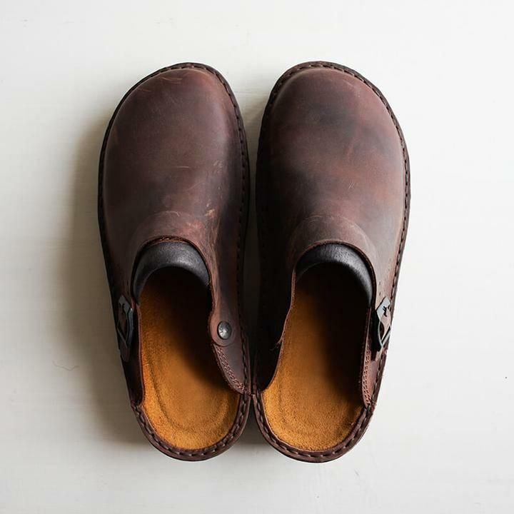 Herren Komfort-Slipper mit breiter Zehenbox | Herausnehmbare Einlegesohle &amp; Rocker-Sohle | Dämpfend, leicht &amp; atmungsaktiv