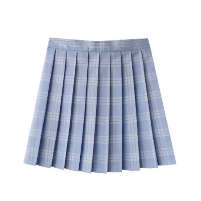 Pleated plaid skirt for women | Mini