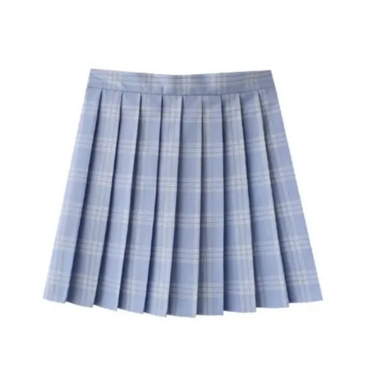 Pleated plaid skirt for women | Mini