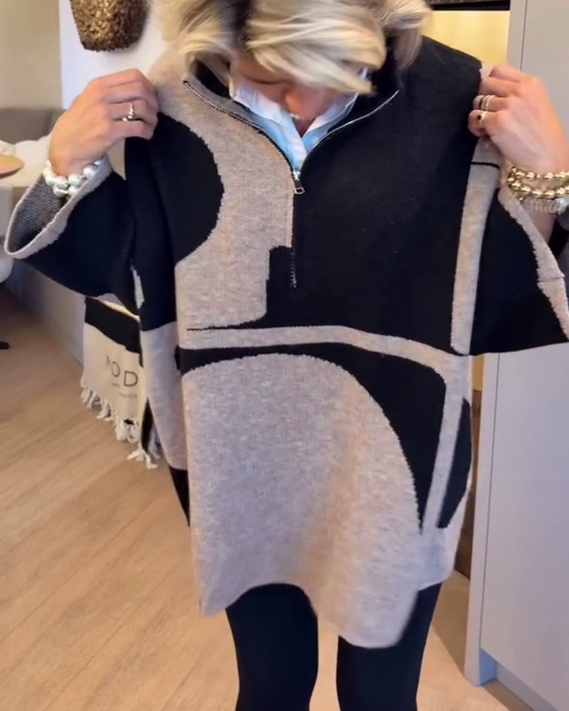 Damen Half-Zip Pullover mit Stehkragen | Weicher Stretch-Komfort für Herbst &amp; Winter | UrbanZip