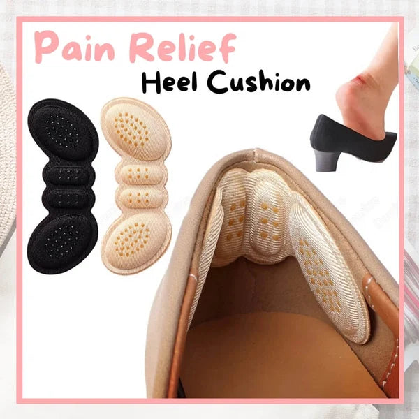 Pain-relieving heel cushions