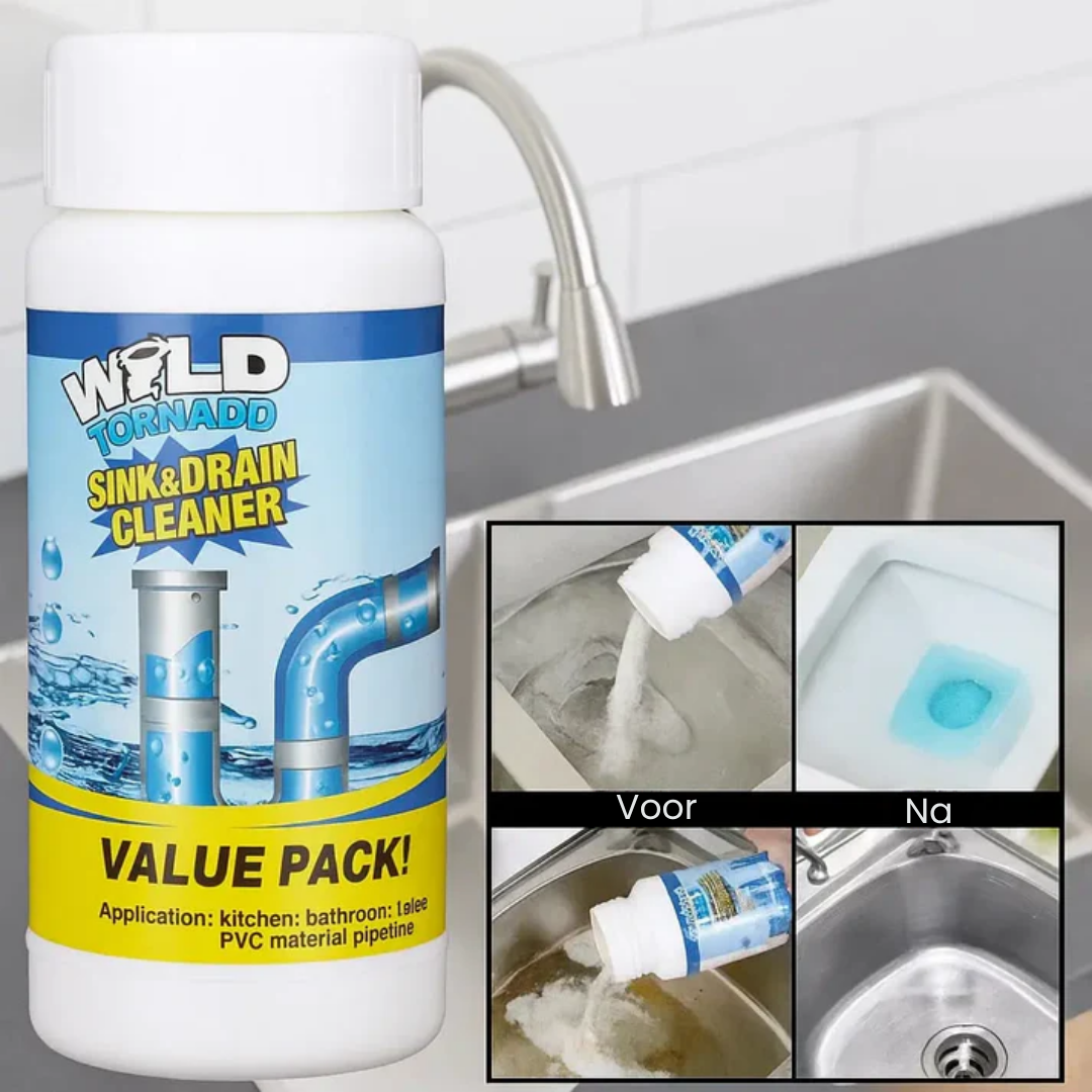 Drain Cleaner 110 g Against Clogs | Quickly Dissolves Hair, Grease &amp; Soap Residue | For Kitchen, Bathroom &amp; Shower, Easy to Use