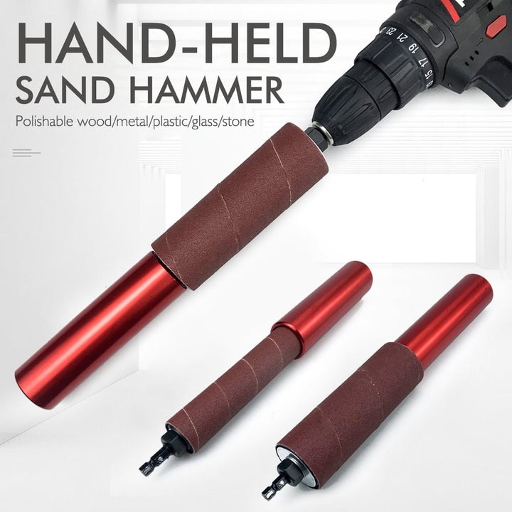 Spindle sander adapter for rotary tools | for wood, metal, plastic &amp; glass | includes 10 sanding sleeves + mounting wrench
