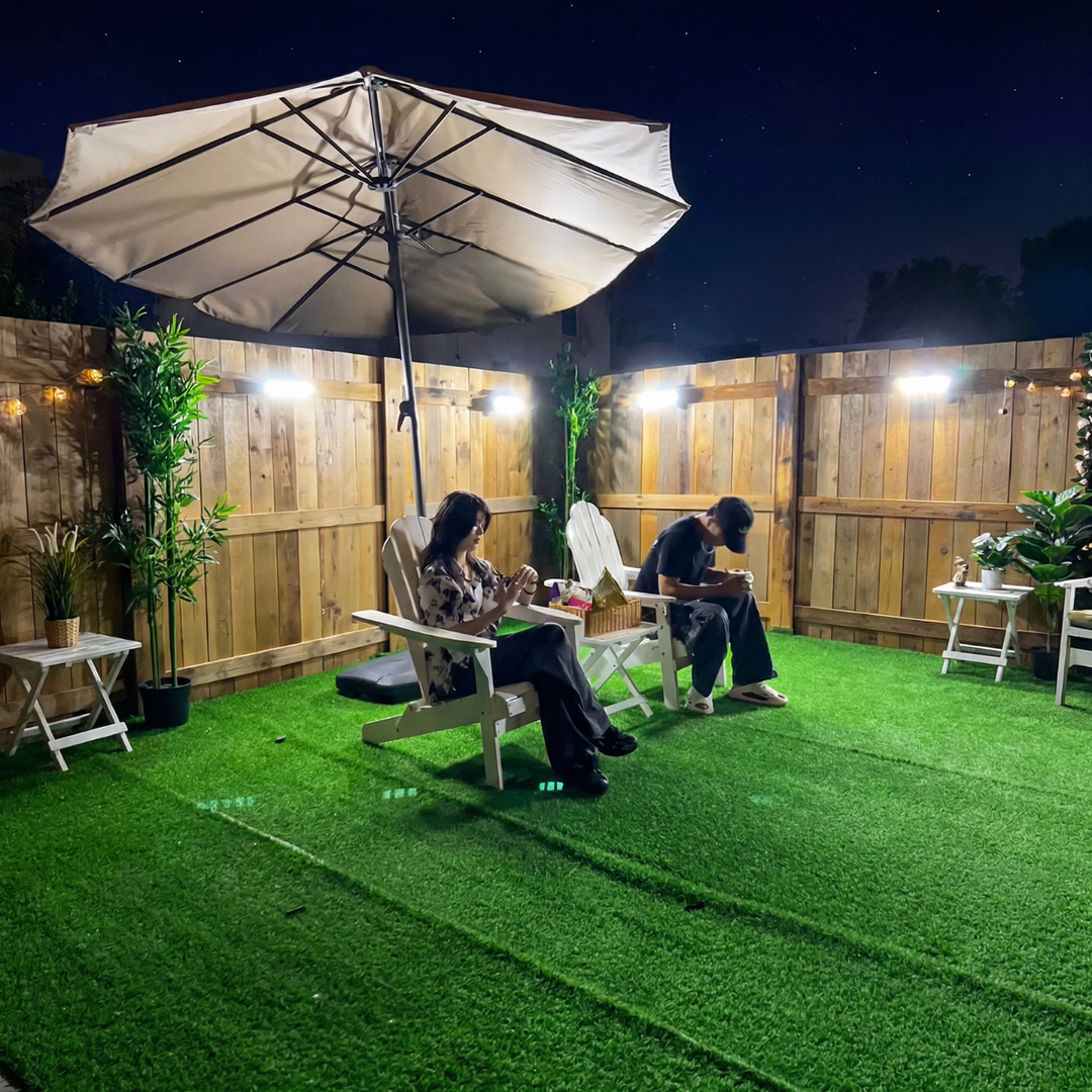 Solar-Außenleuchte mit Bewegungsmelder 270° | 3 Verstellbare LED-Köpfe | Fernbedienung &amp; IP65 Wasserdicht