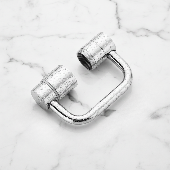 Faucet attachment 1080° rotatable for sink – HydroTwist | 2 spray modes, splash-free | Tool-free installation in 30 seconds