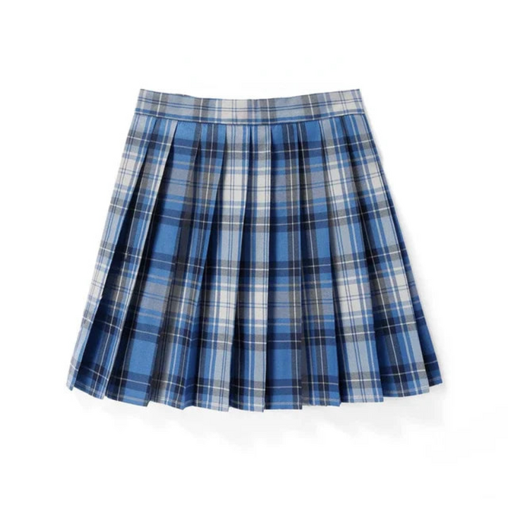 Pleated plaid skirt for women | Mini