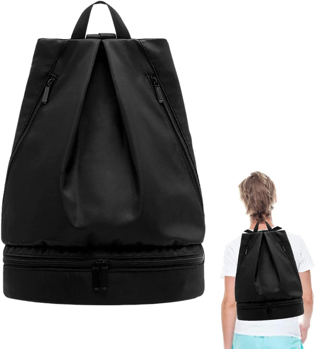 Sport Rucksack wasserabweisend | Fitnessrucksack mit Nass-Trocken-Fach &amp; 20–35 L Stauraum für Sport, Schwimmen &amp; Reisen
