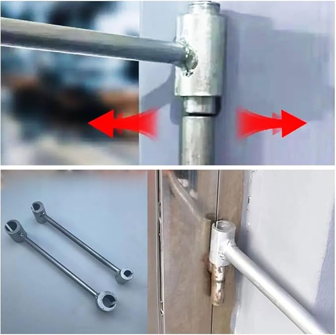 Door hinge gap adjuster made of steel | Precise door gap adjustment in seconds | For flag/banner hinges | Sizes S &amp; L