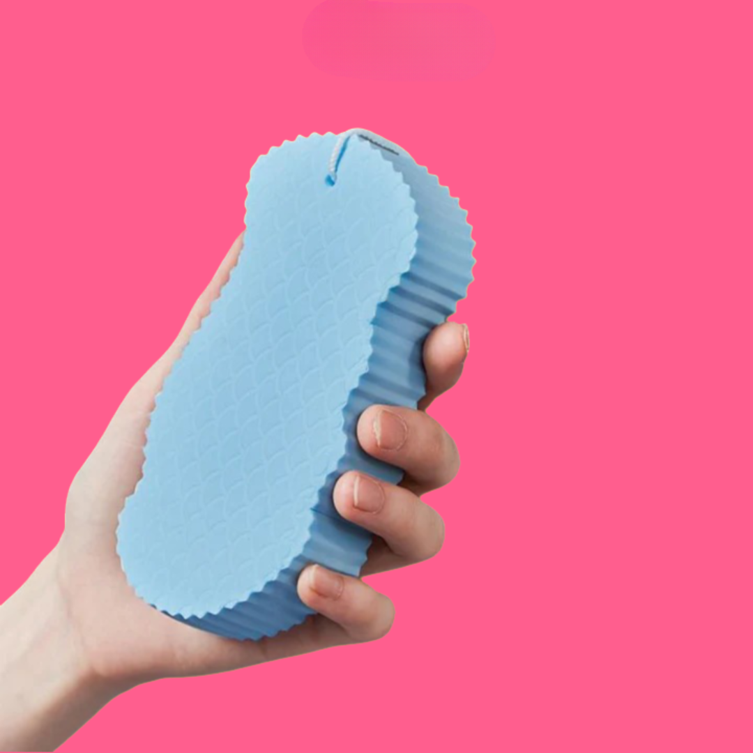 Ultra-Soft Exfoliating Bath Sponge | Usable Without Scrub &amp; Shower Gel | For Smoother, Fresher Skin | Ideal for Sensitive Skin