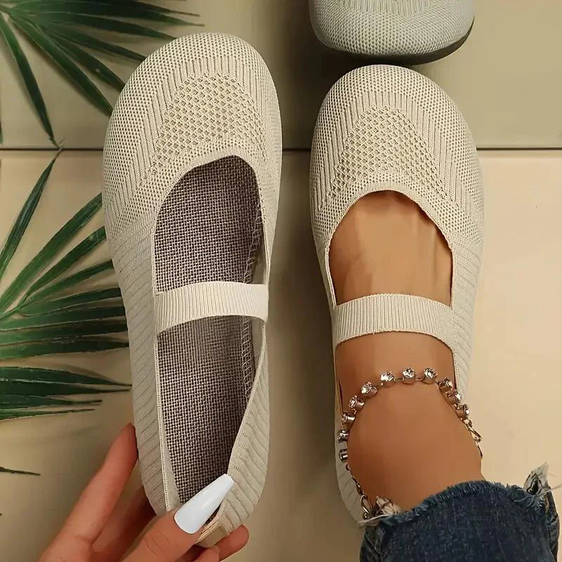 Damen Slip-On Schuhe | Leicht &amp; Atmungsaktiv | Flache Sohle