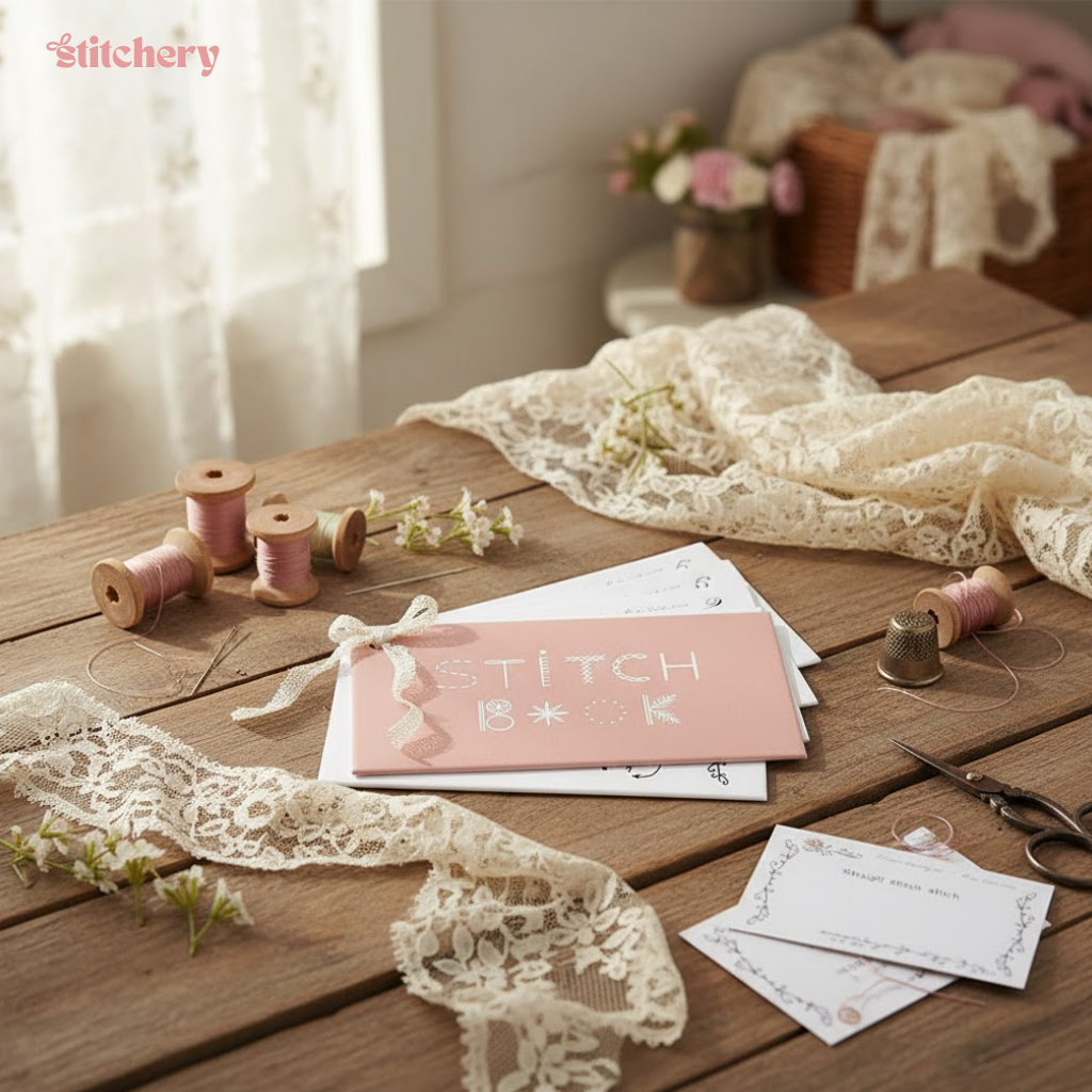 Mini ompelukirja ”Stitchery” matkailuompelusetti | Kaikki yhdessä ompelupakkaus kirjan muodossa | Neulat, langat, napit &amp; työkalut | Kompakti laukkuun/matkalaukkuun