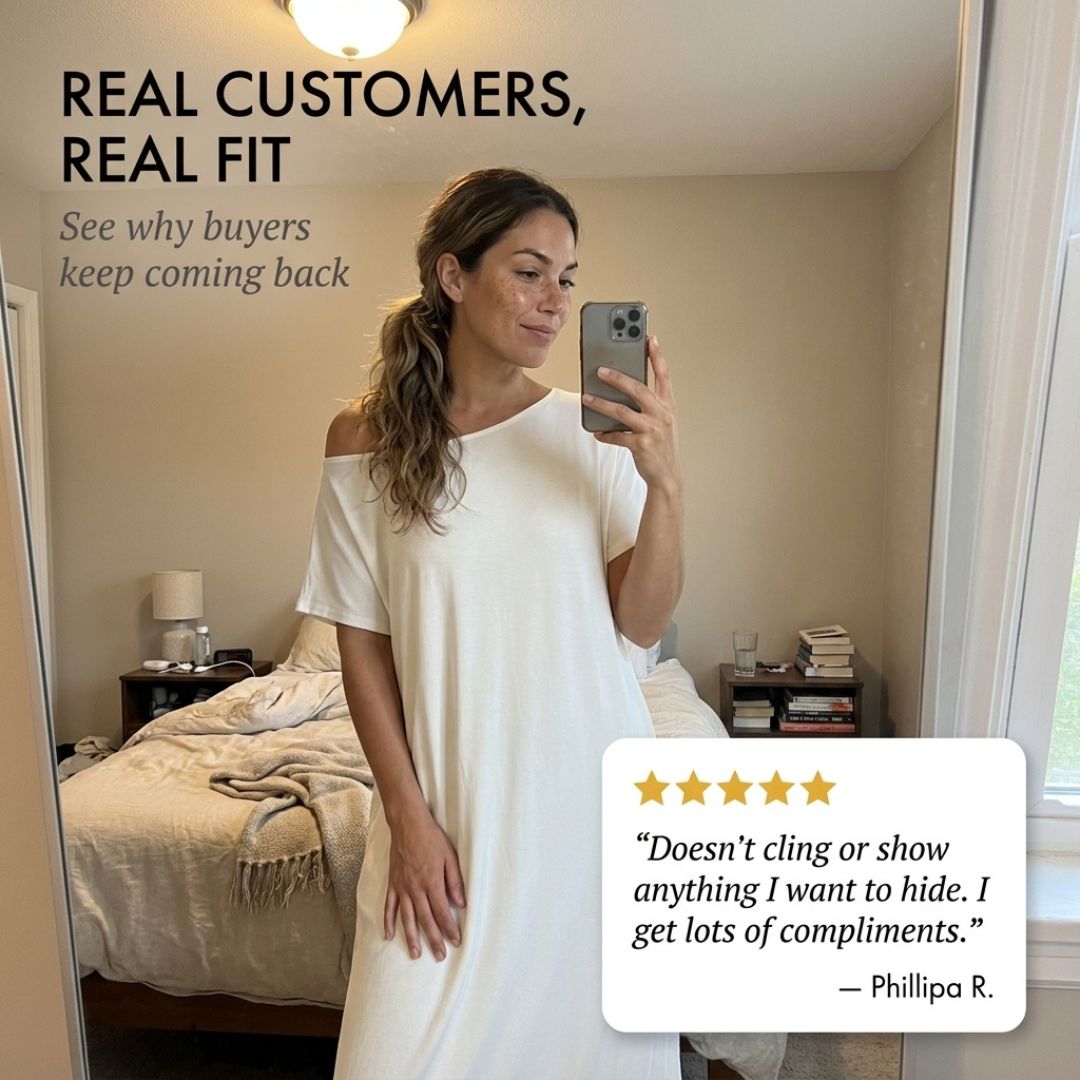 Off-shoulder maxi dress with pockets | Loose and airy | Summer dress with wide neckline S–2XL