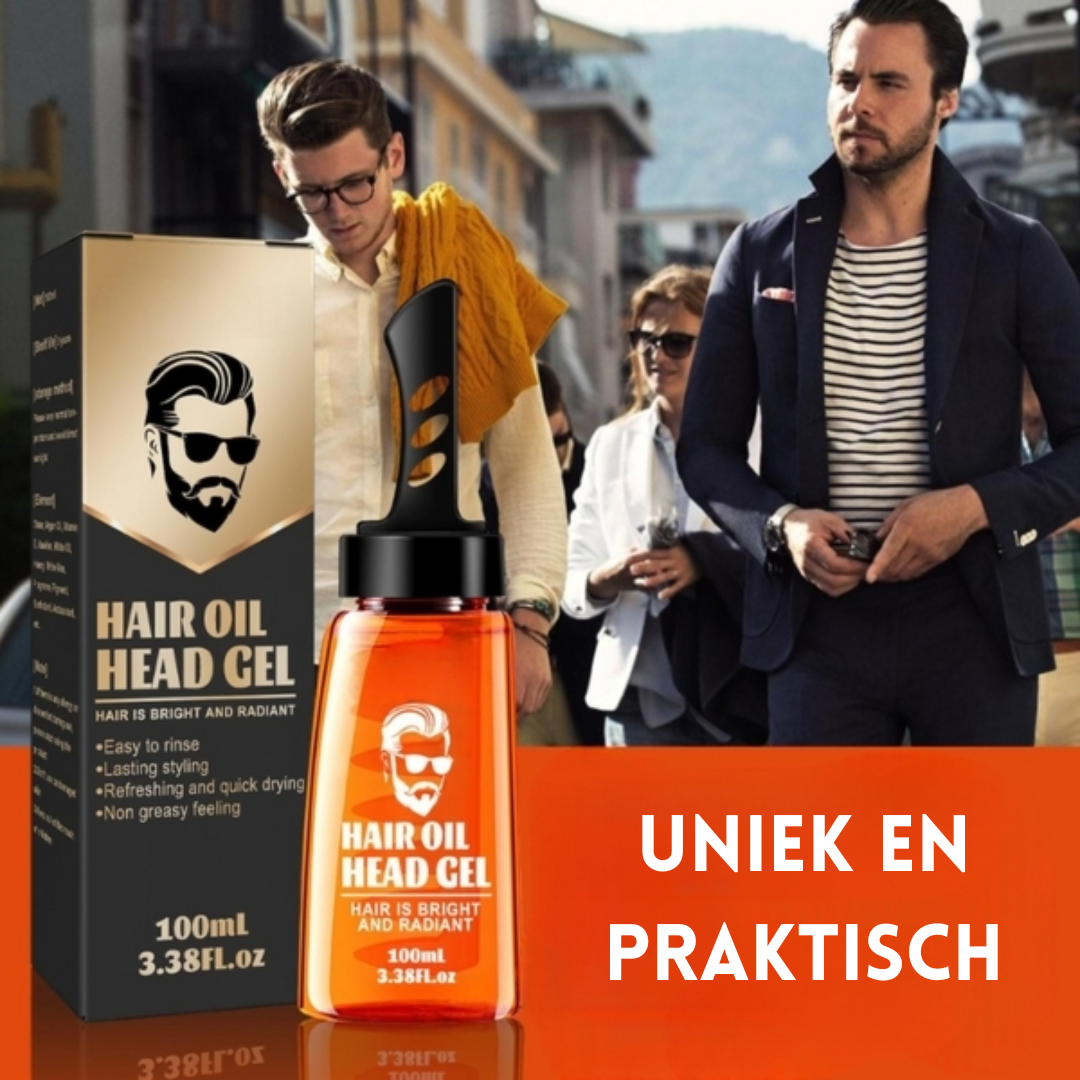 Haarstyling Gel-Kamm 2-in-1 | 100 ml starker Halt ohne Kleben | präziser Auftrag für Volumen &amp; Textur | 1+1 Set