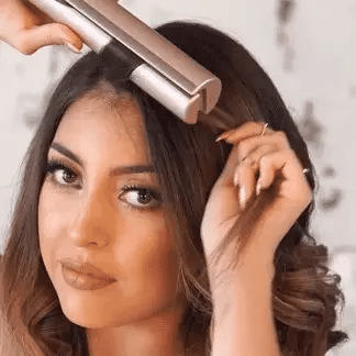 Lisseur et fer à boucler 2-en-1 avec plaques en titane | 5 niveaux de température, chauffe rapide | Arrêt automatique après 30 min