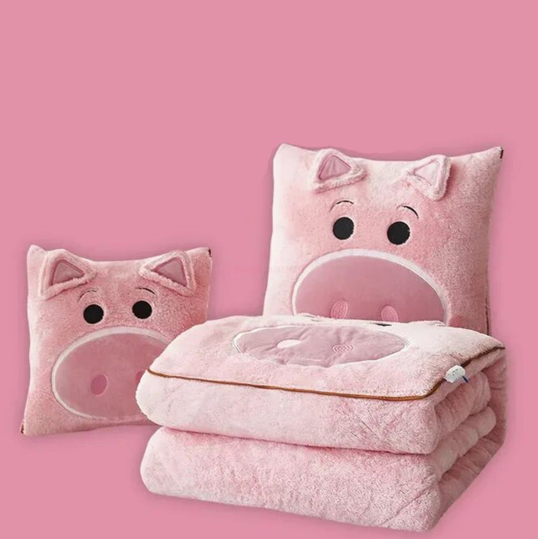 2-in-1 plush pillow-blanket | Usable as pillow, unfolds into blanket | Ultra-soft &amp; warm | Sizes: 90×190 to 200×200