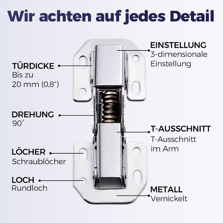 ✨50% off today ✨4-piece set of pot hinges with screws