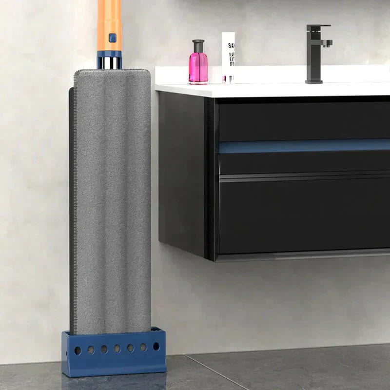 Flachmopp mit Freihand-Auswringsystem | 360° Bodenwischer mit Mikrofaserpad | Für Parkett, Fliesen &amp; Laminat