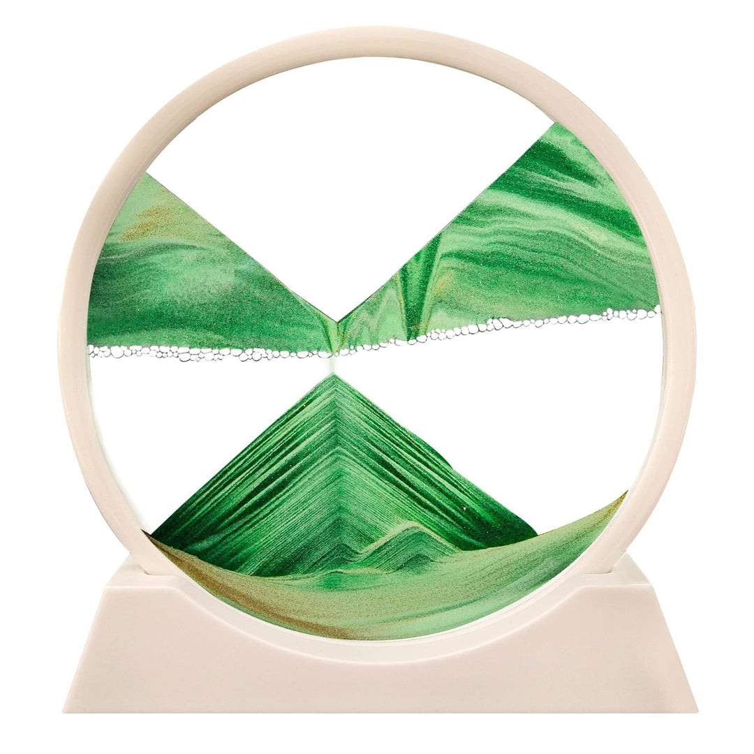 Art du sable animé dans cadre en verre | Décoration relaxante pour bureau &amp; salon | Chaque rotation crée un nouveau motif