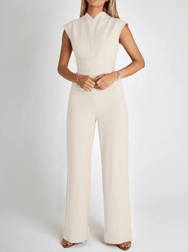 Damen Jumpsuit | Ärmelloser Einteiler mit weitem Bein und lockerer Passform