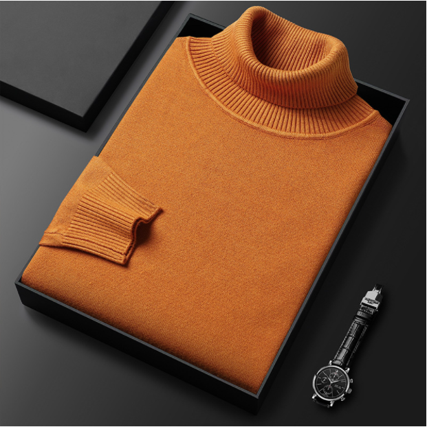 Herren Rollkragenpullover aus Kaschmir-Baumwoll-Mix | 80% Kaschmir, weich &amp; warm | Regular Fit für Büro &amp; Alltag