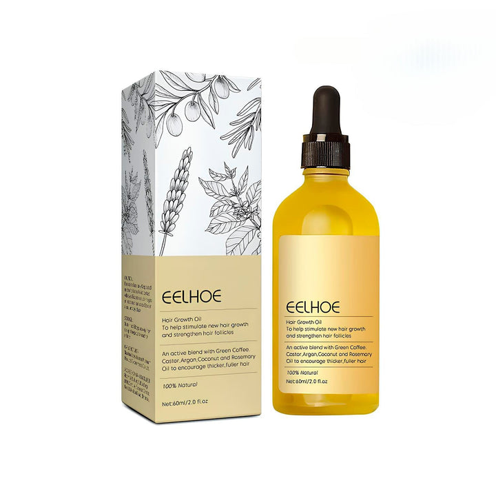 Natürliches Haarwuchs-Öl gegen Haarausfall &amp; Haarbruch | Pflege für dichteres, stärkeres Haar | Kopfhaut Serum für Frauen &amp; Männer