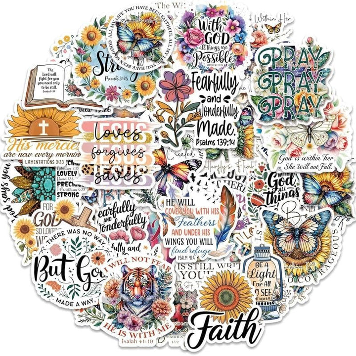 FaithGlow – Inspirierendes Bibel-Sticker-Set